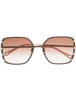 Chloé Eyewear lunettes de soleil Benjamine à monture oversize - Marron - thumbnail