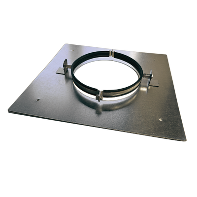 Verdiepingsondersteuning Voor Spirobuis Ø 125mm - Staal - Met Rubber Inlage