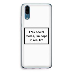 I'm dope: Huawei P20 Transparant Hoesje