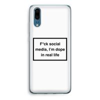 I'm dope: Huawei P20 Transparant Hoesje