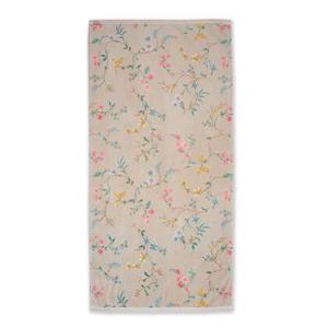 Pip Studio Les Fleurs - Douchelaken - 70x140 - Khaki