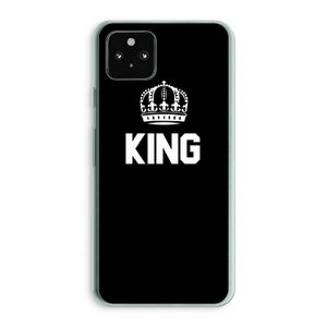 King zwart: Google Pixel 5a 5G Transparant Hoesje