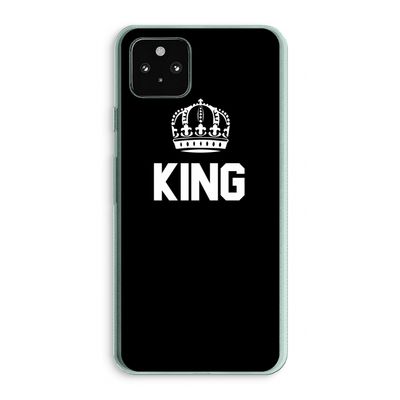 King zwart: Google Pixel 5a 5G Transparant Hoesje
