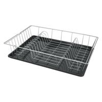 Metaltex colonia afdruiprek 48x30 cm zilver/grijs