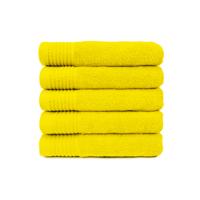 The One Handdoek 450 gram 50x100 cm Geel (5 stuks)