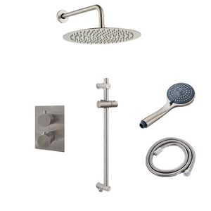 Saniclear Exclusive inbouw regendouche 30cm met wandarm, 3 standen handdouche en glijstang RVS