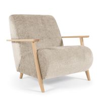Kave Home Meghan fauteuil beige chenille - thumbnail