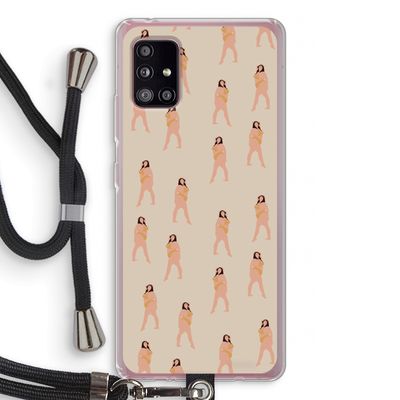 You're so golden: Samsung Galaxy A51 5G Transparant Hoesje met koord