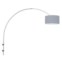 Steinhauer WandlampSparkled light metaal met lichtblauwe kap - 3930ST