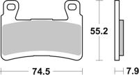 BREMBO Remblokken, voor de moto, Road/Sport Organisch 07KA29RC