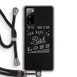 Risk loss: Samsung Galaxy S20 FE / S20 FE 5G Transparant Hoesje met koord