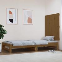 Wandhoofdbord 82,5x3x90 cm massief grenenhout honingbruin