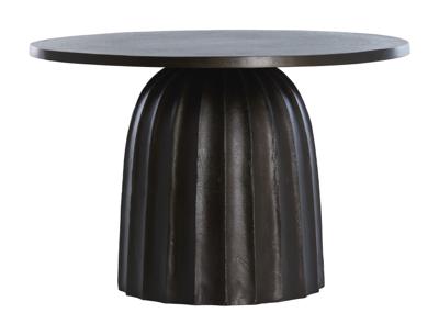 Light & Living Ronde Bijzettafel 'Veglia' 60cm, kleur Donkerbruin