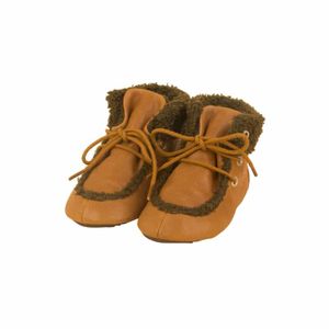 Dulis babyslofjes bootie laces cognac Maat