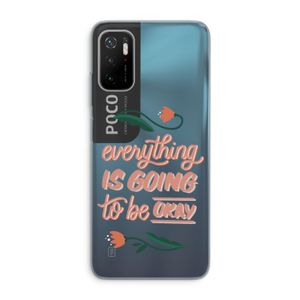 Optimistic flower girl: Xiaomi Poco M3 Pro 5G Transparant Hoesje
