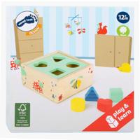 Small Foot houten vormenstoof met blokken natuur, 5dlg. Small Foot houten vormenstoof met blokken natuur, 5dlg.