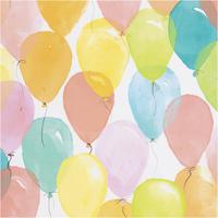 Creativ Company Inpakpapier, ballonnen, b: 50 cm, 80 gr, pastelkleuren, 100 m/ 1 rol
