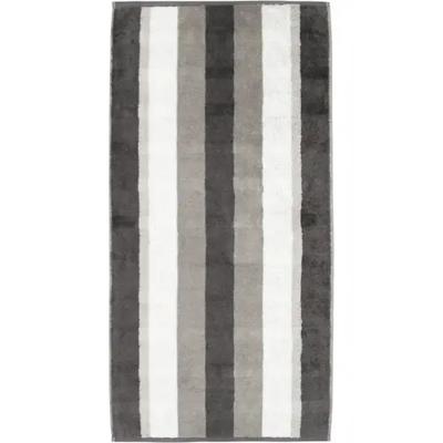Cawö Cawo Noblesse Stripes Gastendoekje 30x50 anthrazit