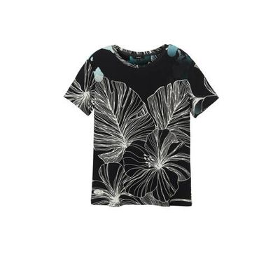 Desigual T-shirt met all over print zwart Desigual T-shirt met all over print zwart