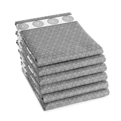 6x DDDDD theedoek lace 60x65cm grey