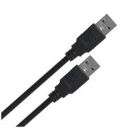 Lanberg CA-USBA-20CU-0010-BK USB-kabel 1m 2.0 USB A Zwart