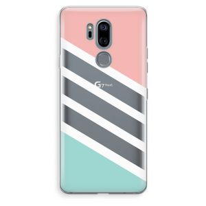 Strepen pastel: LG G7 Thinq Transparant Hoesje