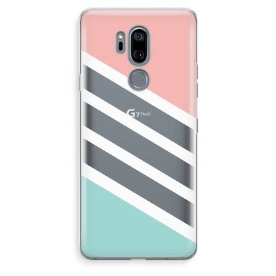 Strepen pastel: LG G7 Thinq Transparant Hoesje