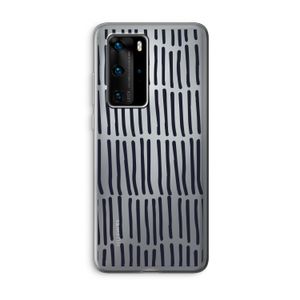 Moroccan stripes: Huawei P40 Pro Transparant Hoesje