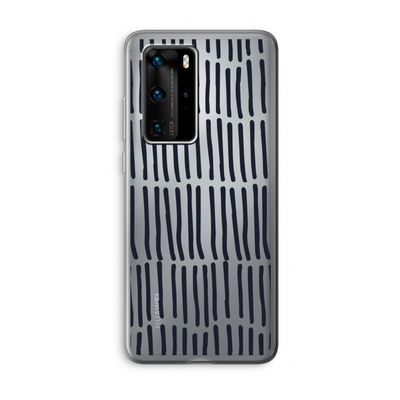 Moroccan stripes: Huawei P40 Pro Transparant Hoesje