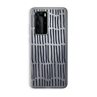 Moroccan stripes: Huawei P40 Pro Transparant Hoesje