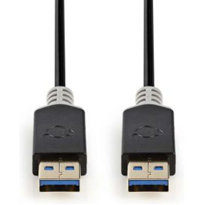 Kabel USB 3.0 | A male - A male | 2,0 m | Antraciet [CCBW61000AT20]