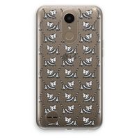 Zwarte poes: LG K10 (2017) Transparant Hoesje
