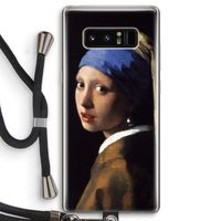 The Pearl Earring: Samsung Galaxy Note 8 Transparant Hoesje met koord