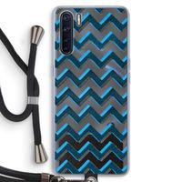 Onderbroken lijn: Oppo A91 Transparant Hoesje met koord