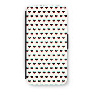 Hartjes: iPhone 7 Plus Flip Hoesje