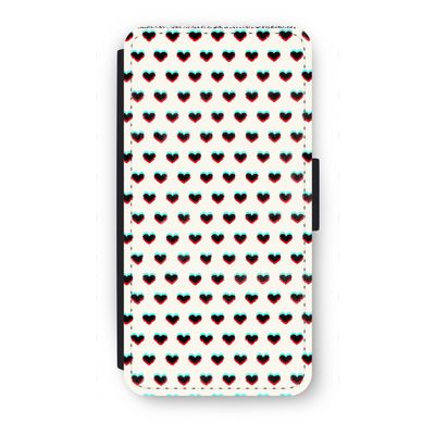 Hartjes: iPhone 7 Plus Flip Hoesje