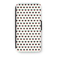 Hartjes: iPhone 7 Plus Flip Hoesje