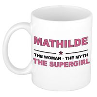 Mathilde The woman, The myth the supergirl cadeau koffie mok / thee beker 300 ml - thumbnail