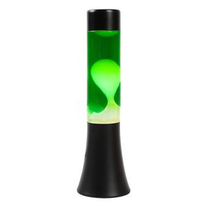 Lavalamp Zwart/Groen/Wit, 30cm