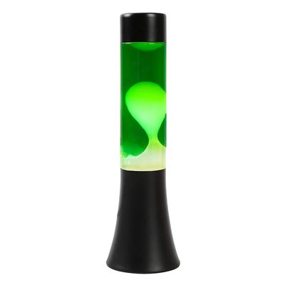 Itotal Lavalamp zwart/groen/wit, 30cm