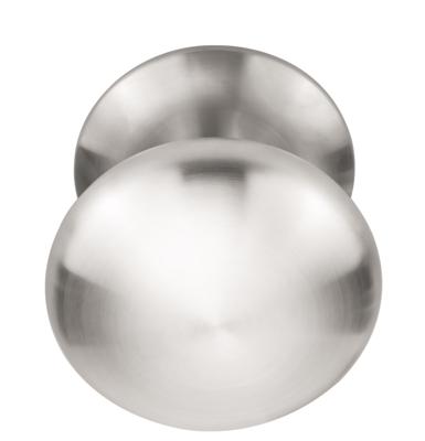 Formani voordeurknop Basics LB65V vast op rozet - PVD mat RVS