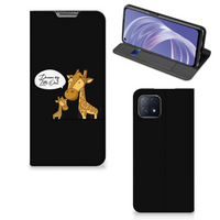 OPPO A73 5G Magnet Case Giraffe - thumbnail