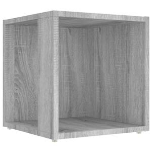 The Living Store Hoekopbergkast - Grijs Sonoma Eiken - 33 x 33 x 34.5 cm - Bewerkt Hout