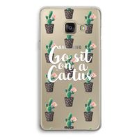 Cactus quote: Samsung Galaxy A3 (2016) Transparant Hoesje