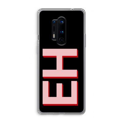 Monogram: OnePlus 8 Pro Transparant Hoesje