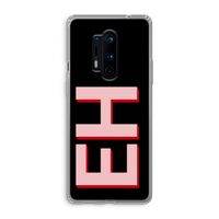 Monogram: OnePlus 8 Pro Transparant Hoesje