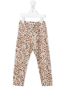 Monnalisa pantalon de jogging à imprimé animalier - Marron