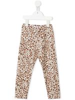 Monnalisa pantalon de jogging à imprimé animalier - Marron