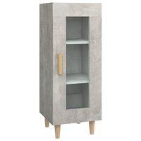 The Living Store Dressoir - Trendy - Meubel - 34.5 x 34 x 90 cm - Ken- Betongrijs - thumbnail