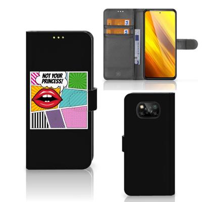 Xiaomi Poco X3 | Poco X3 Pro | Wallet Case | met Pasjes | Popart Princess Xiaomi Poco X3 | Poco X3 Pro | Wallet Case | met Pasjes | Popart Princess